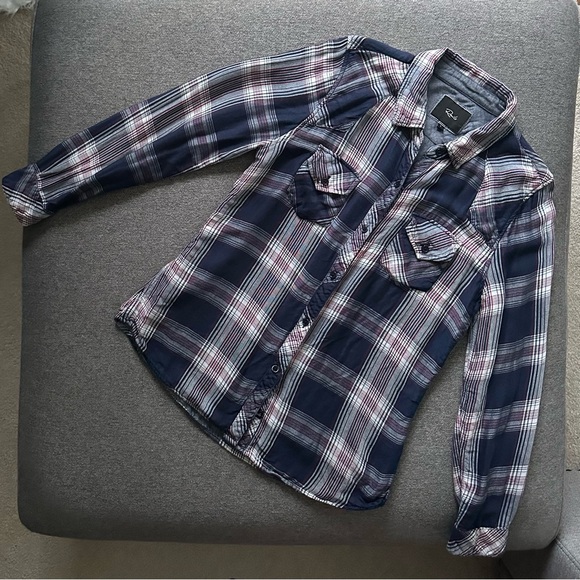 Rails Hunter Button Down Plaid Long Sleeve Shirt Large - Picture 1 of 6